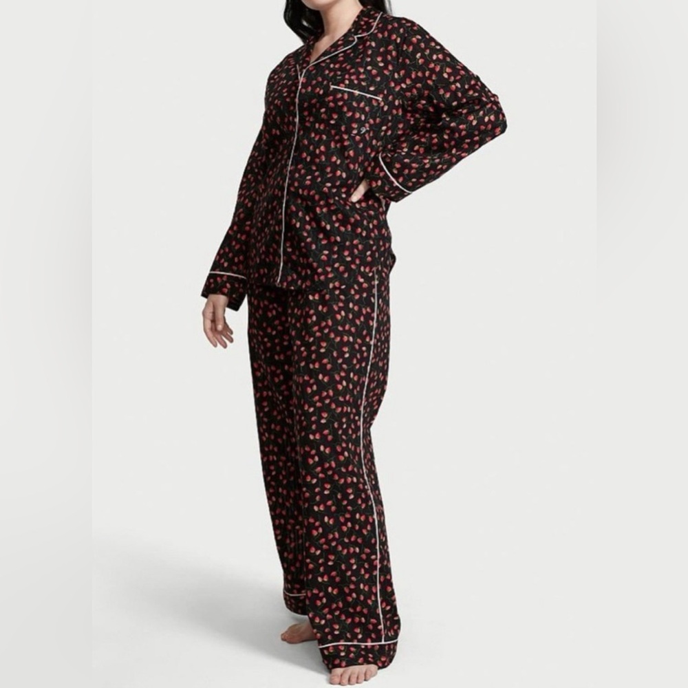 Victoria's Secret Strawberry Patterned Pajama Set
